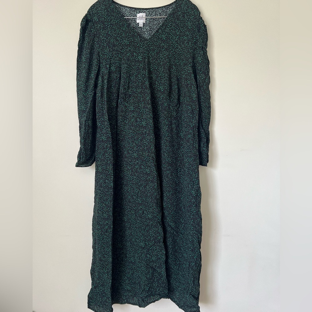 Maternity Green Floral Women's Dress